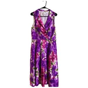 Dress Barn floral dress size 16